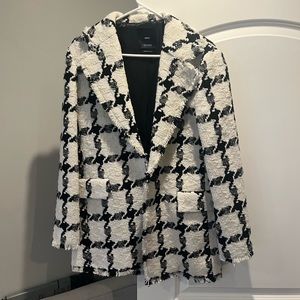 Mango houndstooth coat